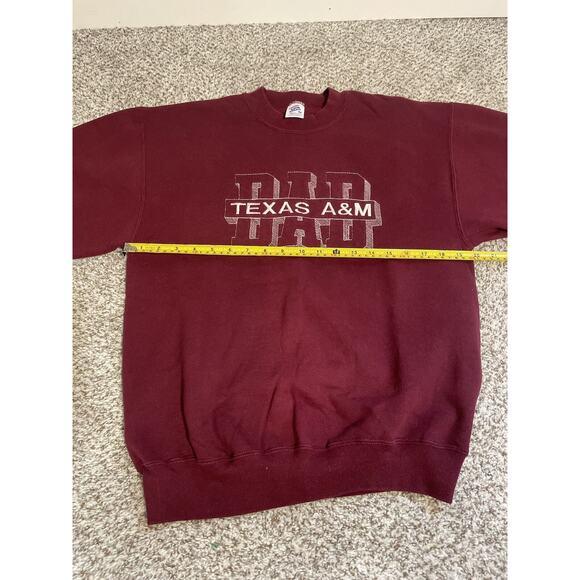 Vintage Jerzees Super Sweats Texas A&M Dad Pullover Sweatshirt Size M - Picture 6 of 7